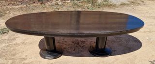 Mesa ovalada madera maciza