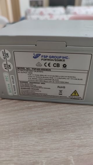 fuente alimentación 400w