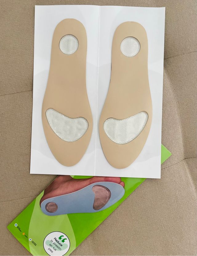 Plantillas de gel forrada