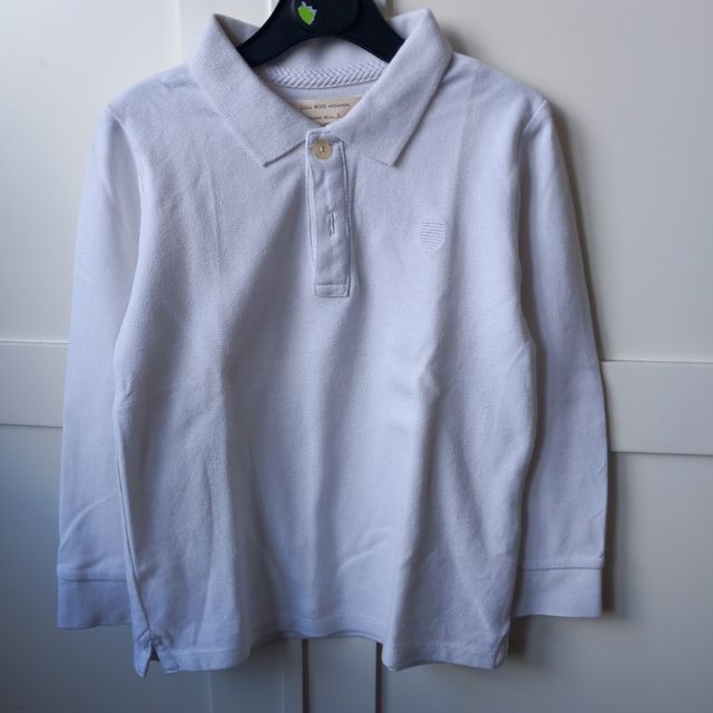 polo blanco Zara para niños
