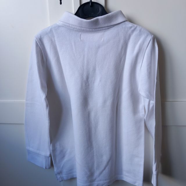 polo blanco Zara para niños