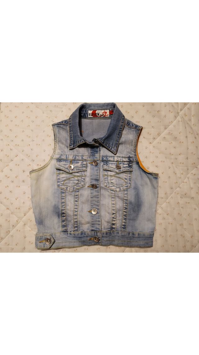 Gilet di jeans per donna in cotone - Taglia M