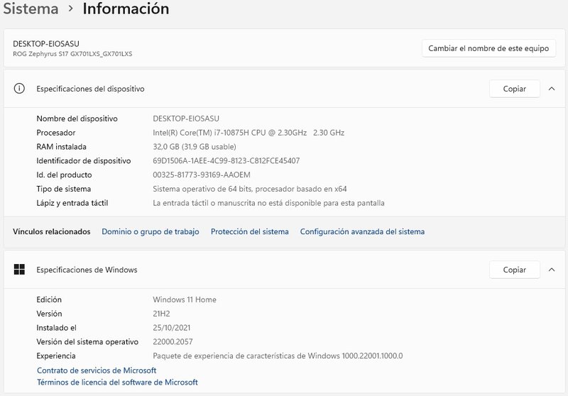 ASUS ROG I7 32GB RAM, 1TB SSD, RTX2080-8GB afbeelding 3