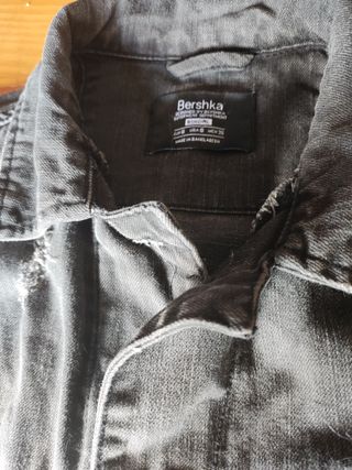 Cazadora vaquera negra talla S