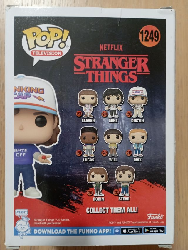 Funko Pop Dustin 1249 Special Ed Strangers Things