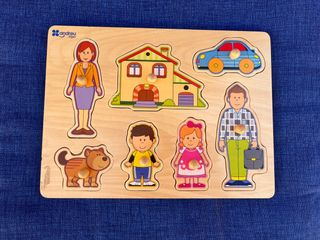 Ser 5 puzzles de madera