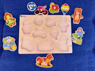 Ser 5 puzzles de madera