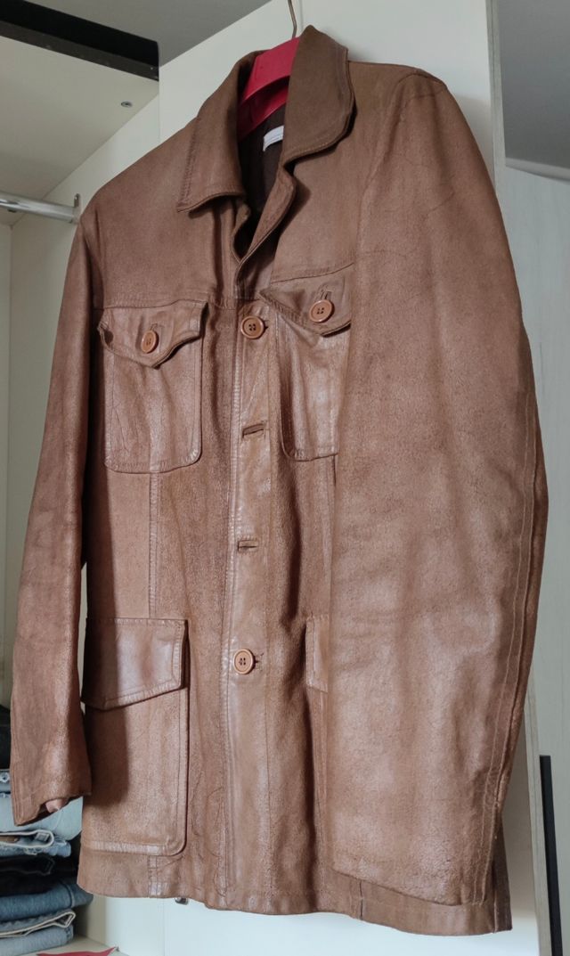 Giacca stile "Blazer classico" in pelle tg. M