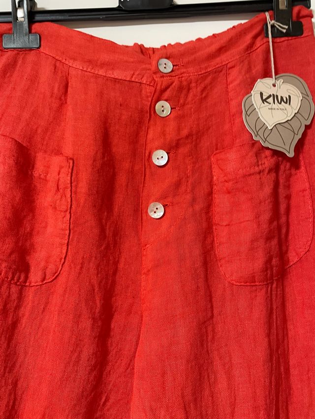 Pantalón rojo Lino