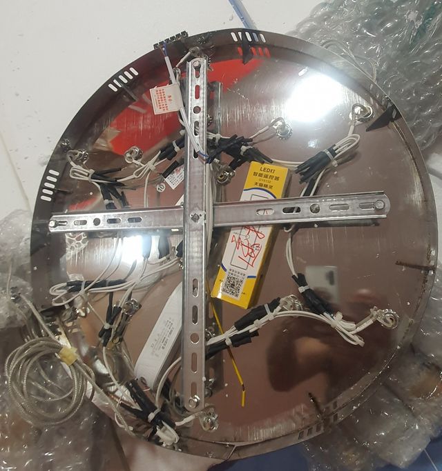 LAMPARA TECHO DISEÑO ARAÑA CRISTAL LED