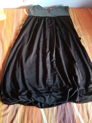 vestido marrón talla L