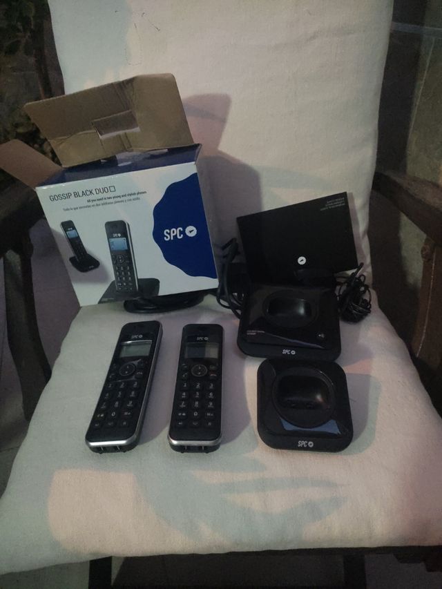 set dos teléfonos inalámbricos SPC