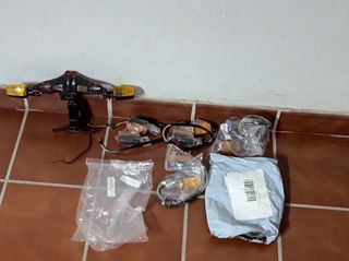 portamatriculas deportivo y juego de intermitentes