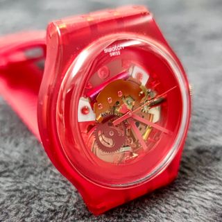 Swatch Skeleton 'RED LACQUERED'