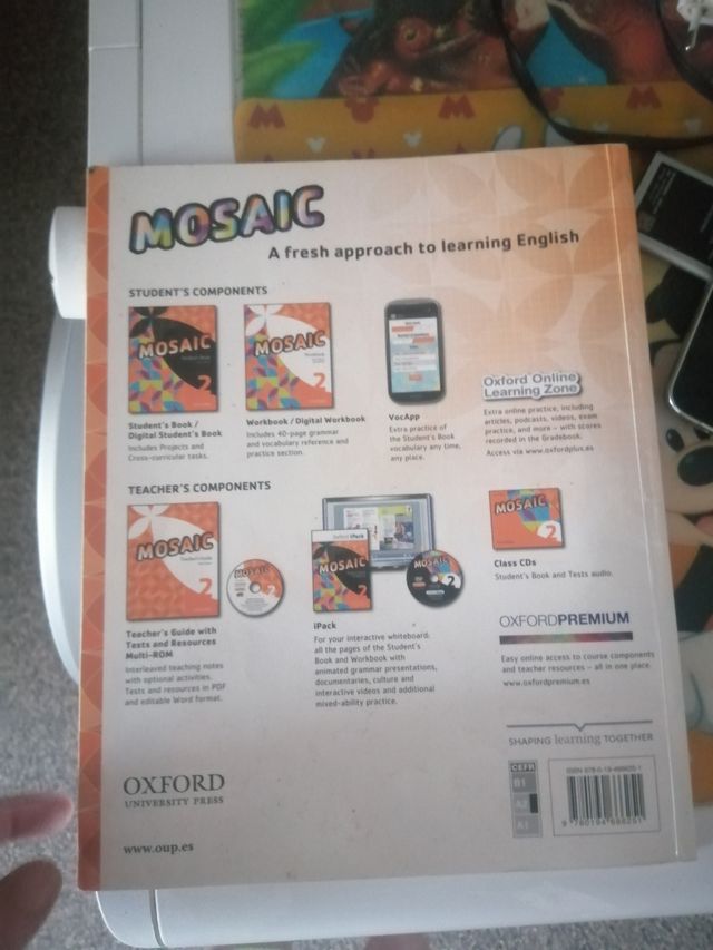 libro inglés mosaic para 2 de la eso