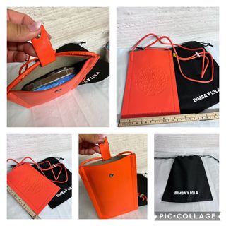 BOLSO BIMBA Y LOLA PIEL NARANJA NUEVO