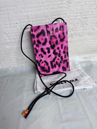 BOLSO BIMBA Y LOLA LEOPARDO ROSA NUEVO