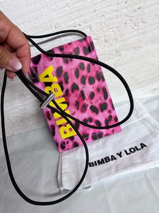 BOLSO BIMBA Y LOLA LEOPARDO ROSA NUEVO