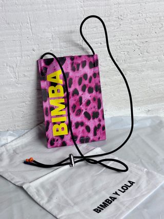 BOLSO BIMBA Y LOLA LEOPARDO ROSA NUEVO
