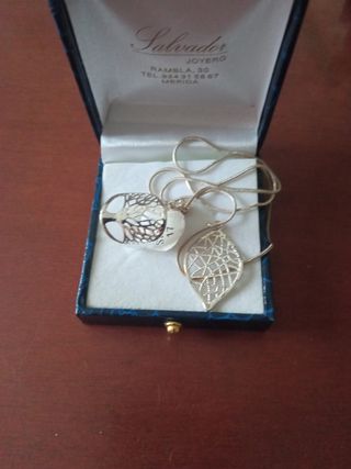 anillo y colgante plata IDEAL REGALO
