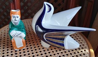 2 figuras cerámica Sargadelos.