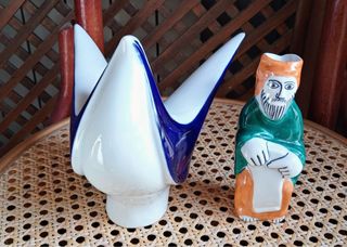 2 figuras cerámica Sargadelos.