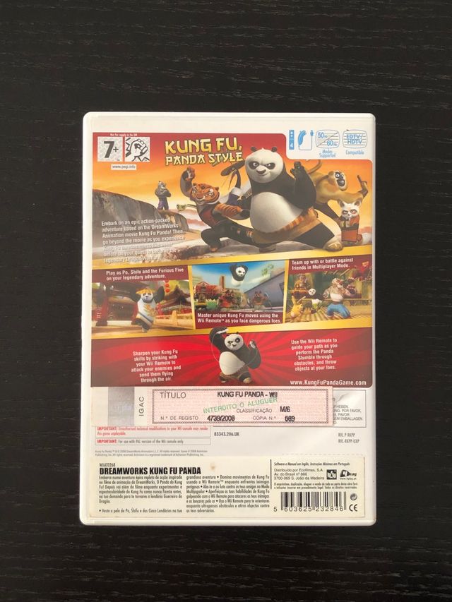 Jogo Wii Kung Fu Panda