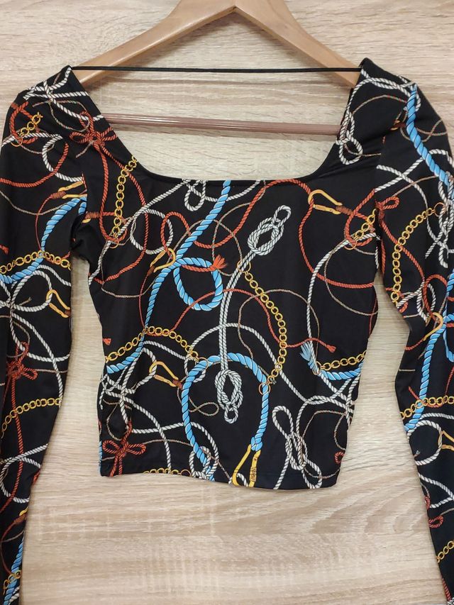 Camiseta azul oscuro Bershka - S