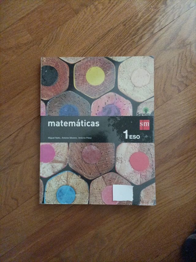 Libro de texto, matemáticas 1° ESO