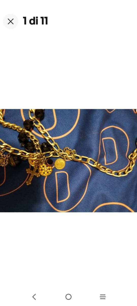 collana alta moda bruna villa