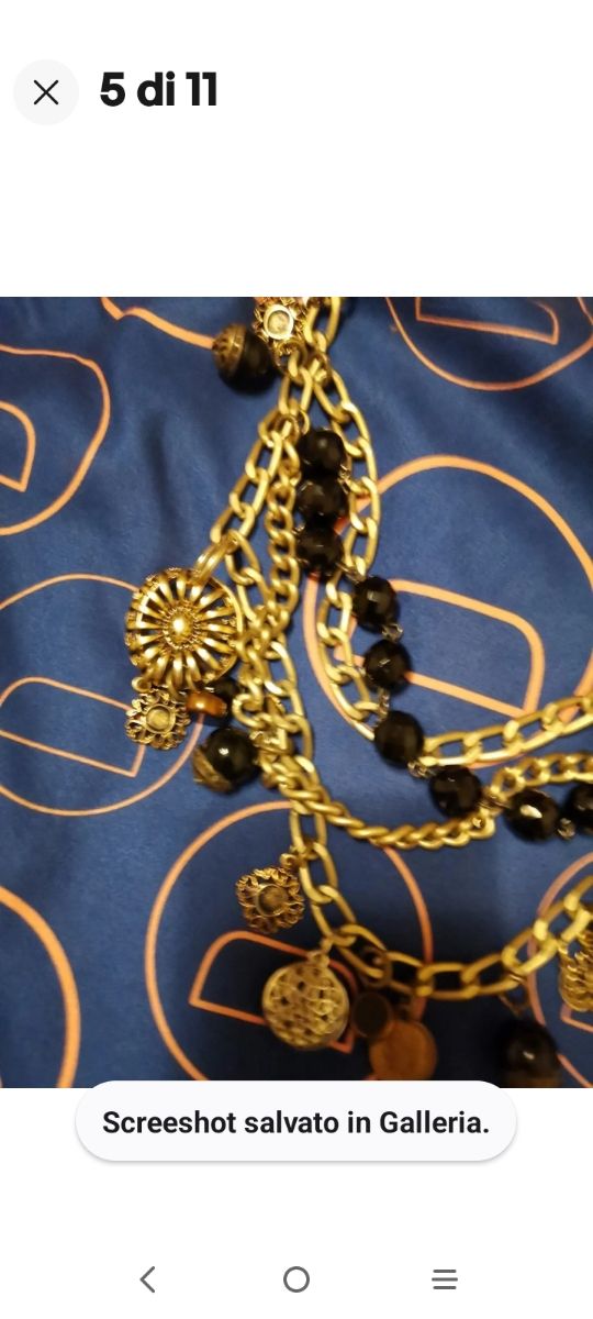 collana alta moda bruna villa