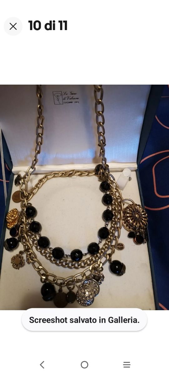 collana alta moda bruna villa