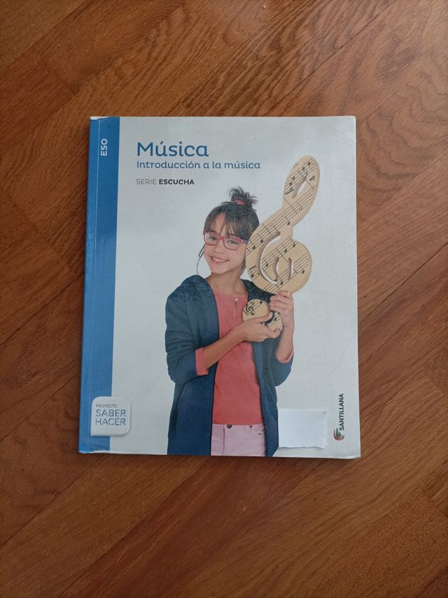 Libro de texto, música 1° ESO