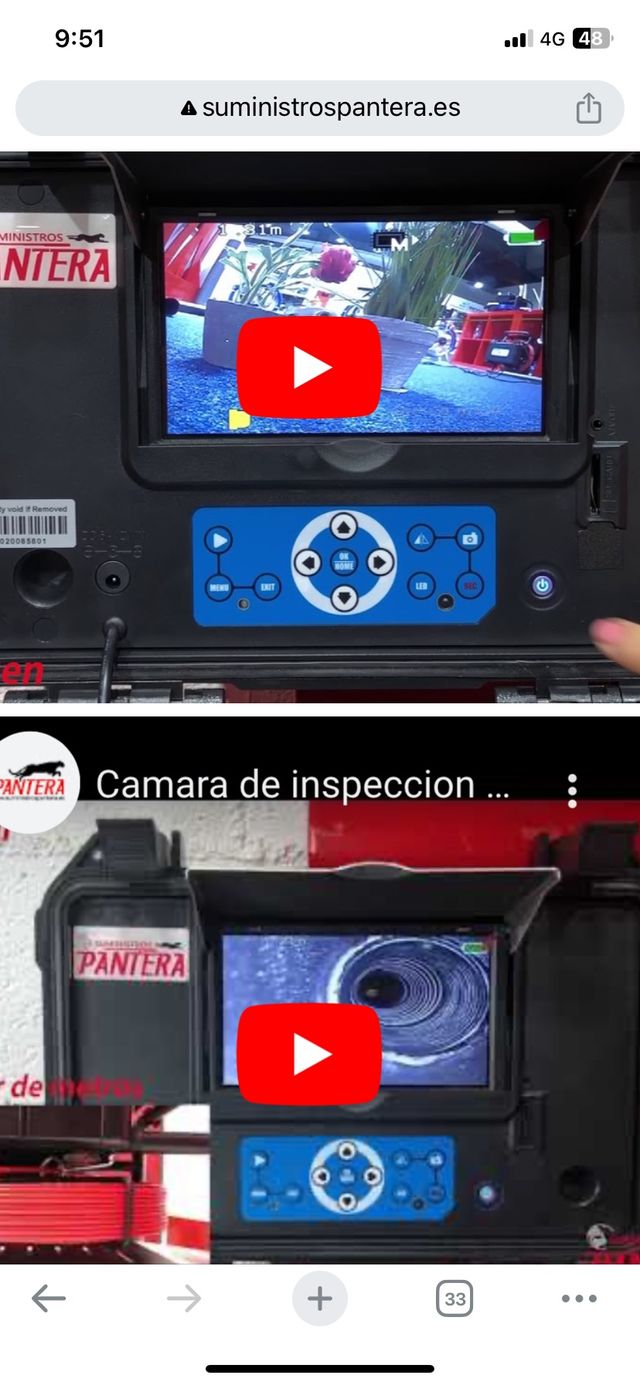  Camara,inspección de tubos,vídeo grabación 