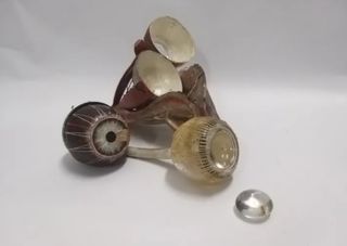 Maqueta de ojo anatómico