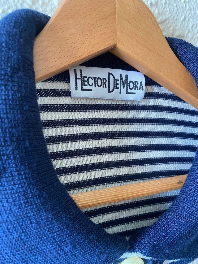 Suéter abotonado rayas marineras Hector de Mora L