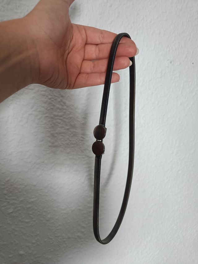 Cinturón elástico metalizado