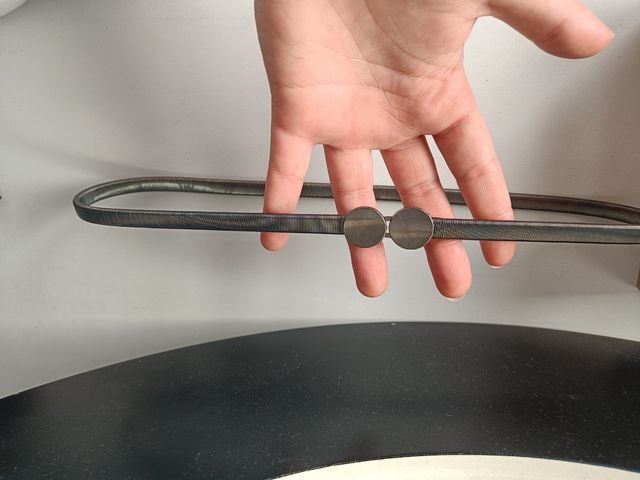 Cinturón elástico metalizado