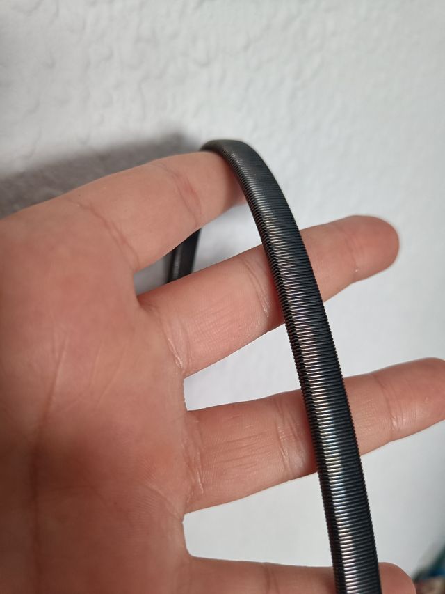 Cinturón elástico metalizado