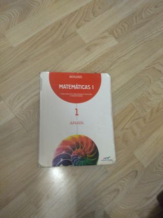 libro de matemáticas Anaya primero de bachillerato