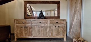 Mueble Recibidor Wabi Sabi Madera Maciza 