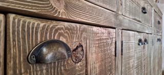 Mueble Recibidor Wabi Sabi Madera Maciza 