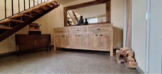 Mueble Recibidor Wabi Sabi Madera Maciza 
