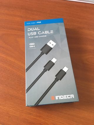 Cable de carga a estrenar uno o dos mandos PS5