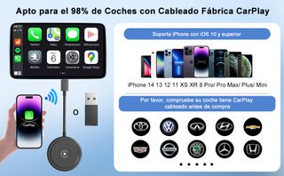 Adaptador CarPlay Inalámbrico iPhone