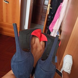 sandalias mujer tacón fino 