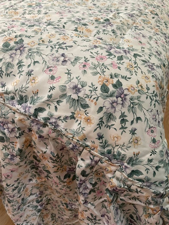 Colcha motivo floreal