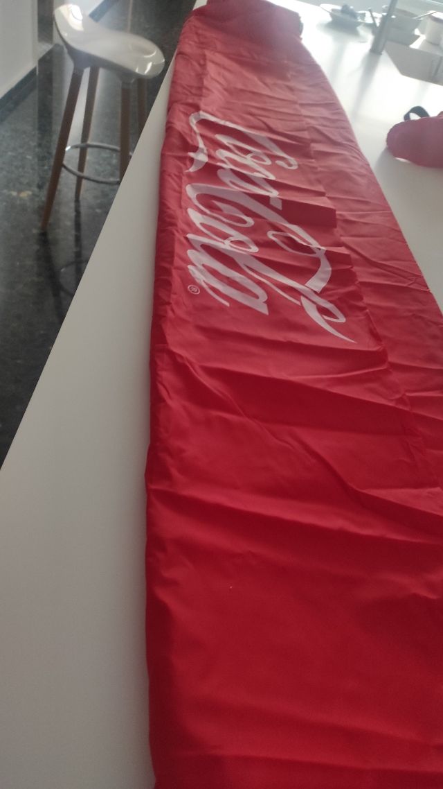 Sofa inflable Coca cola