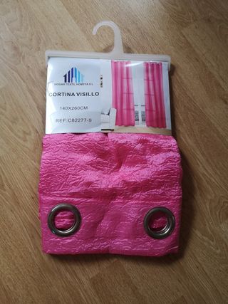cortina rosa 140x260
