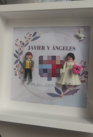Cuadro Novios Playmobil